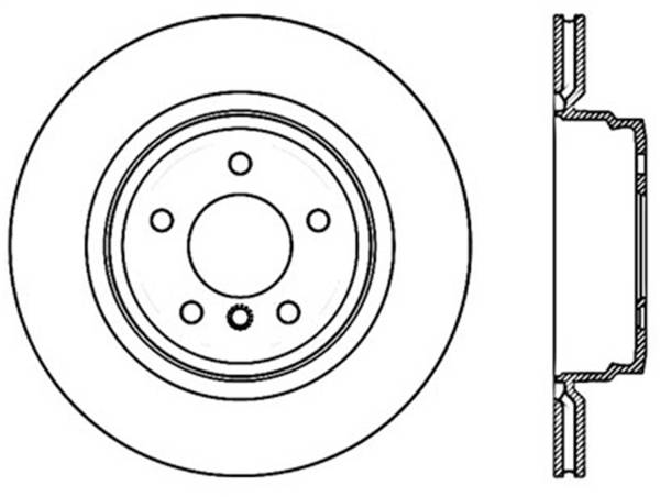 StopTech - StopTech Sport Slotted Cryo Brake Rotor; Rear Left