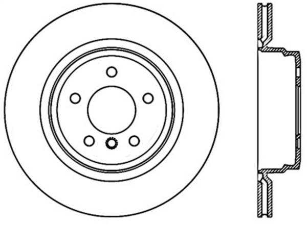 StopTech - StopTech Sport Slotted Cryo Brake Rotor; Rear Left