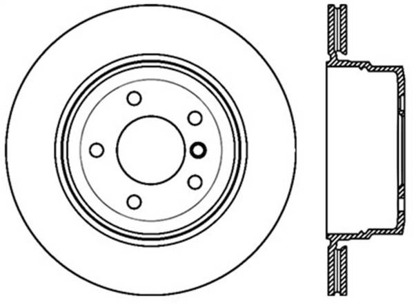 StopTech - StopTech Sport Slotted Cryo Brake Rotor; Rear Left