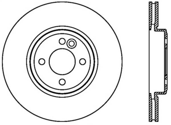 StopTech - StopTech Sport Slotted Cryo Brake Rotor; Front Left