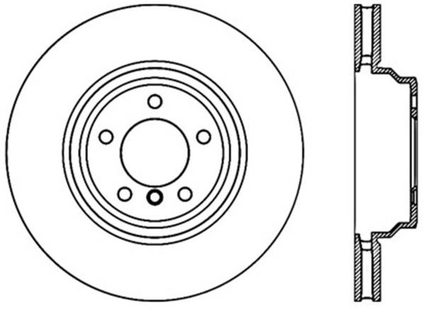 StopTech - StopTech Sport Slotted Cryo Brake Rotor; Front Left