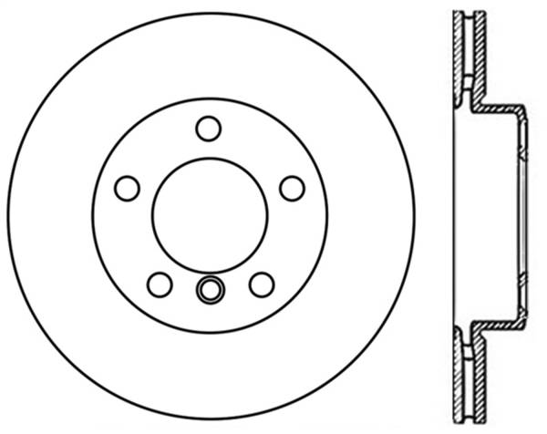 StopTech - StopTech Sport Slotted Cryo Brake Rotor; Front Left