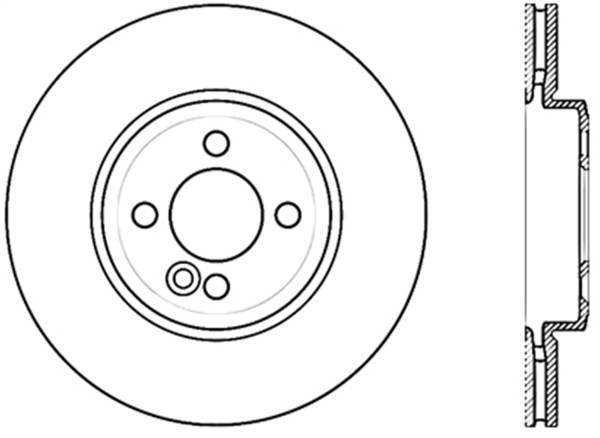 StopTech - StopTech Sport Slotted Cryo Brake Rotor; Front Left