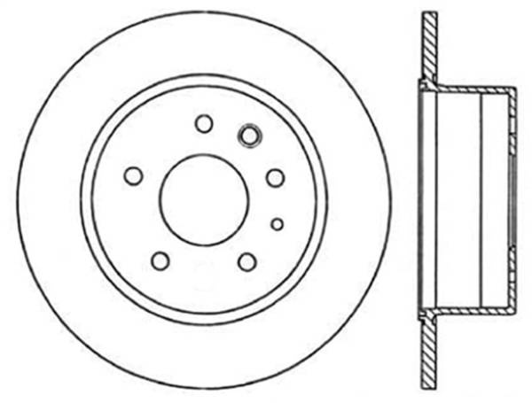 StopTech - StopTech Sport Slotted Cryo Brake Rotor; Rear Left