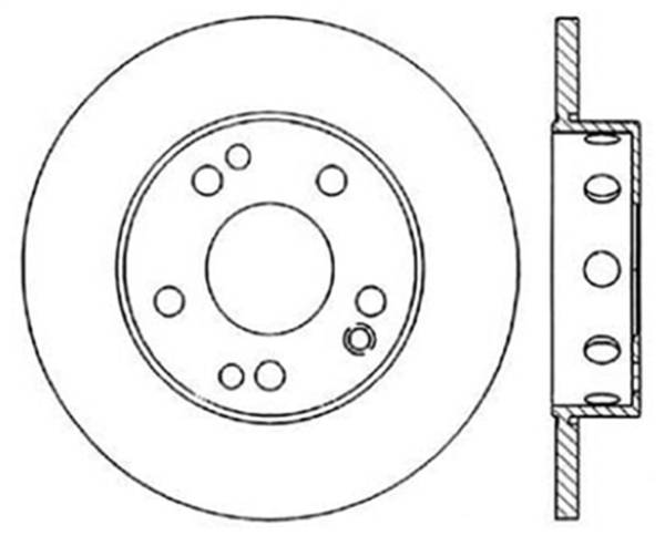 StopTech - StopTech Sport Slotted Cryo Brake Rotor; Front Left