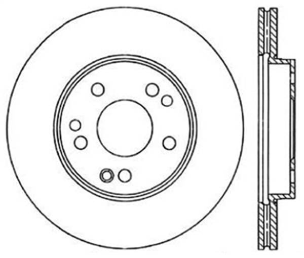 StopTech - StopTech Sport Slotted Cryo Brake Rotor; Front Left