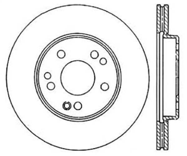 StopTech - StopTech Sport Slotted Cryo Brake Rotor; Front Left