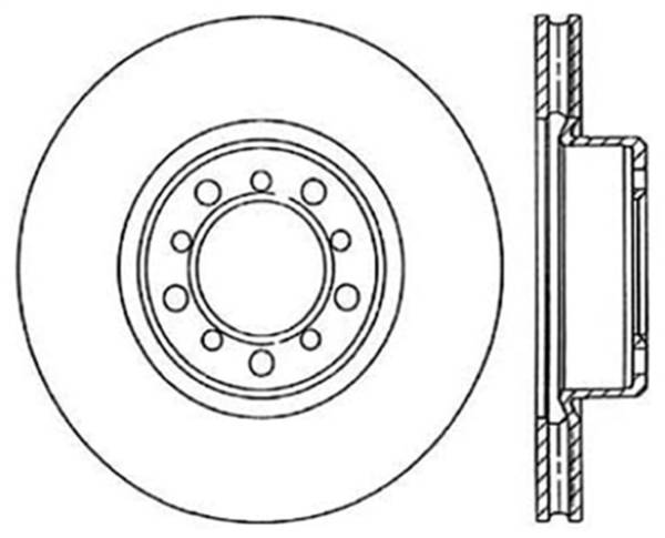 StopTech - StopTech Sport Slotted Cryo Brake Rotor; Front Left