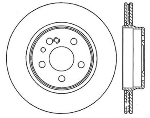 StopTech - StopTech Sport Slotted Brake Rotor; Rear Left