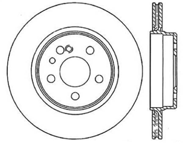 StopTech - StopTech Sport Slotted Brake Rotor; Rear Right