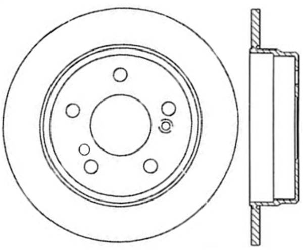 Stoptech - StopTech Sport Slotted Cryo Brake Rotor; Rear Left