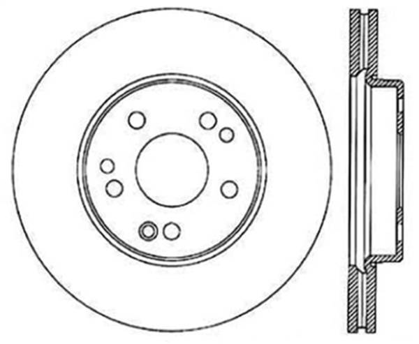 StopTech - StopTech Sport Slotted Cryo Brake Rotor; Rear Left