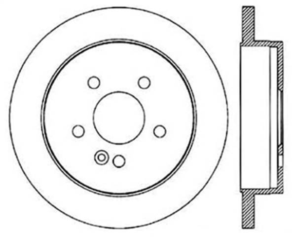 StopTech - StopTech Sport Slotted Cryo Brake Rotor; Rear Left