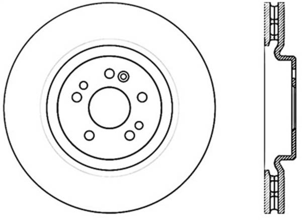 StopTech - StopTech Sport Slotted Cryo Brake Rotor; Front Left