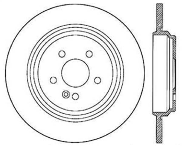 StopTech - StopTech Sport Slotted Cryo Brake Rotor; Rear Left