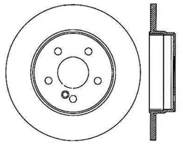 StopTech - StopTech Sport Slotted Brake Rotor; Rear Right