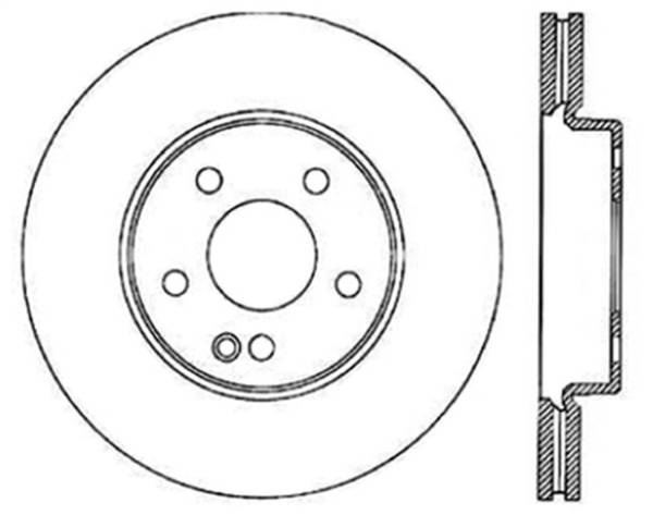 StopTech - StopTech Sport Slotted Cryo Brake Rotor; Front Left