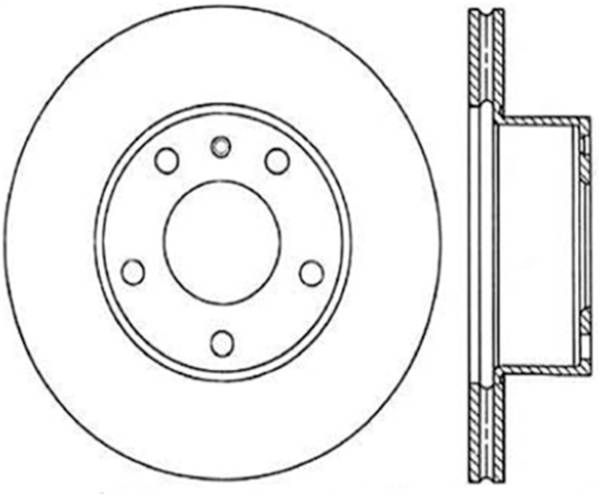 StopTech - StopTech Sport Slotted Cryo Brake Rotor; Front Left