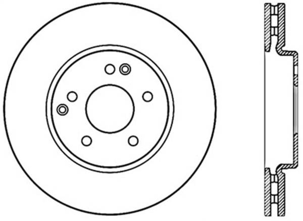 StopTech - StopTech Sport Slotted Cryo Brake Rotor; Front Left