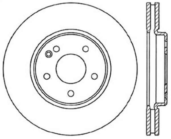 StopTech - StopTech Sport Slotted Cryo Brake Rotor; Front Left