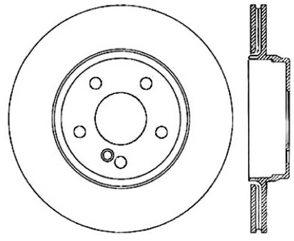 StopTech - StopTech Sport Slotted Brake Rotor; Rear Left