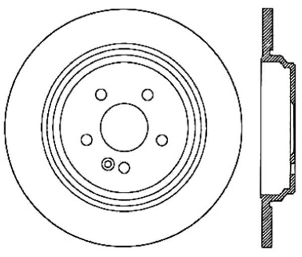 StopTech - StopTech Sport Slotted Brake Rotor; Rear Left