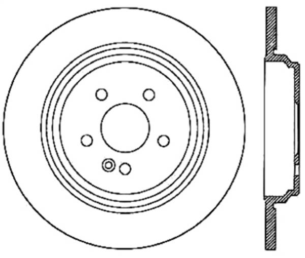 StopTech - StopTech Sport Slotted Brake Rotor; Rear Right