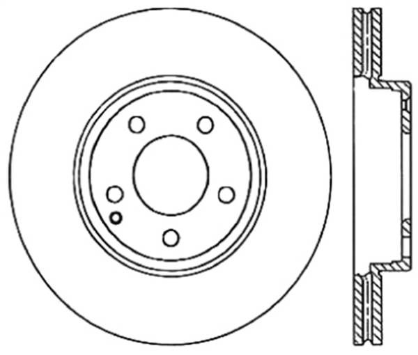 StopTech - StopTech Sport Slotted Brake Rotor; Front Left