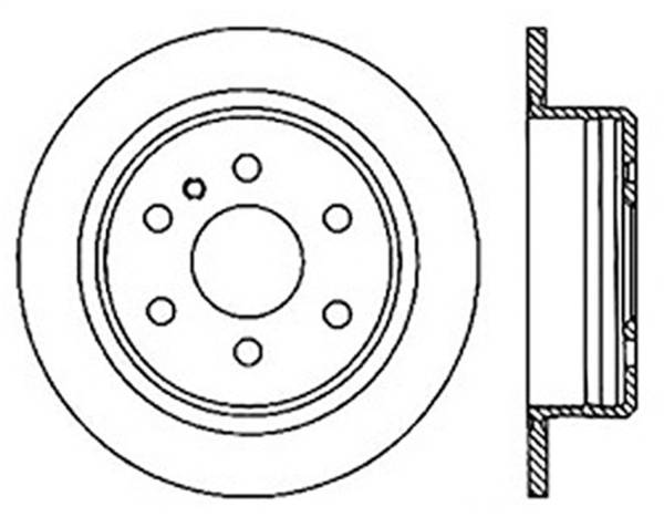 StopTech - StopTech Sport Slotted Cryo Brake Rotor; Rear Left