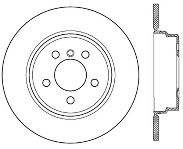 StopTech - StopTech Sport Slotted Cryo Brake Rotor; Rear Left