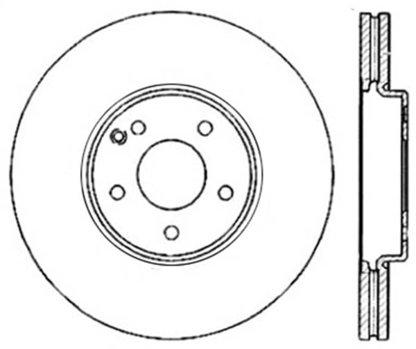 StopTech - StopTech Sport Slotted Cryo Brake Rotor; Front Left