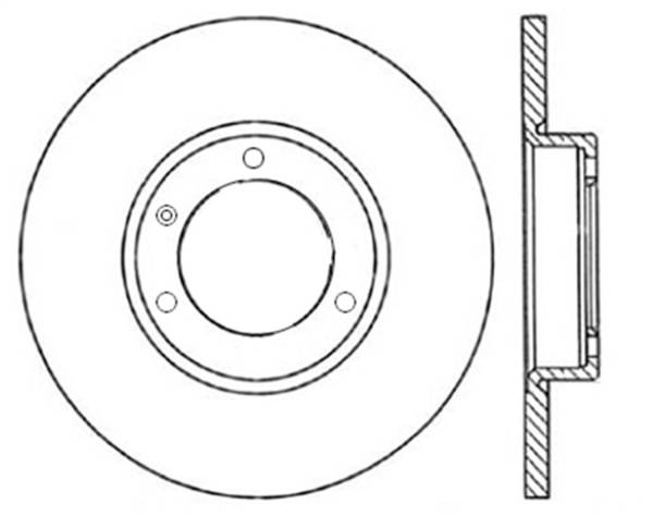 Stoptech - StopTech Sport Slotted Brake Rotor Front Left 126.35116SL