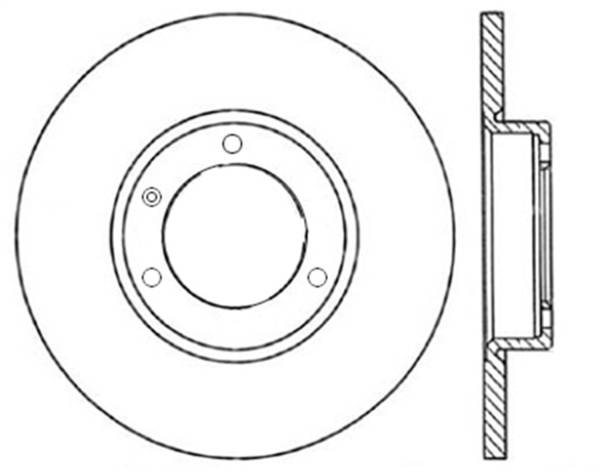 Stoptech - StopTech Sport Slotted Brake Rotor Front Right 126.35116SR