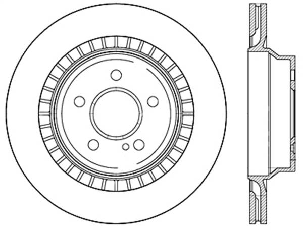 StopTech - StopTech Sport Slotted Brake Rotor; Rear Left