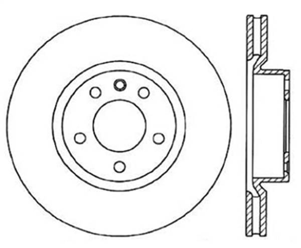 StopTech - StopTech Sport Slotted Cryo Brake Rotor Front Left 126.36005CSL