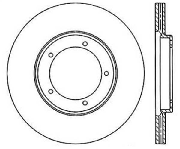 StopTech - StopTech Sport Slotted Cryo Brake Rotor; Front Left