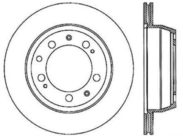 StopTech - StopTech Sport Slotted Cryo Brake Rotor; Rear Left