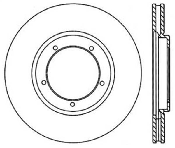 StopTech - StopTech Sport Slotted Cryo Brake Rotor; Front Left