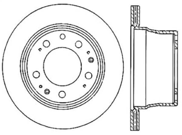 StopTech - StopTech Sport Slotted Cryo Brake Rotor; Rear Left