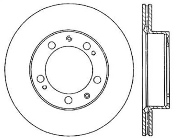 StopTech - StopTech Sport Slotted Cryo Brake Rotor; Front Left