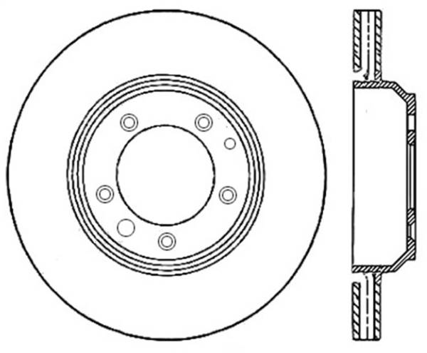 StopTech - StopTech Sport Slotted Brake Rotor; Rear Left