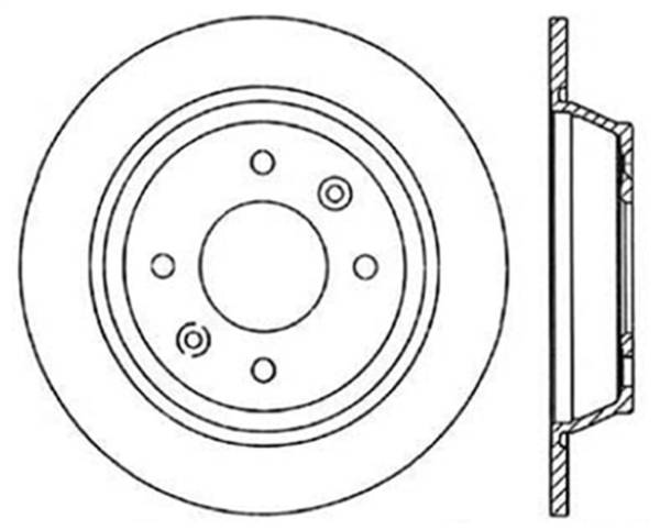 Stoptech - StopTech Sport Slotted Cryo Brake Rotor Rear Left 126.38007CSL