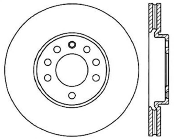 StopTech - StopTech Sport Slotted Cryo Brake Rotor Front Left 126.38016CSL