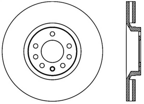 StopTech - StopTech Sport Slotted Cryo Brake Rotor Front Left 126.38020CSL