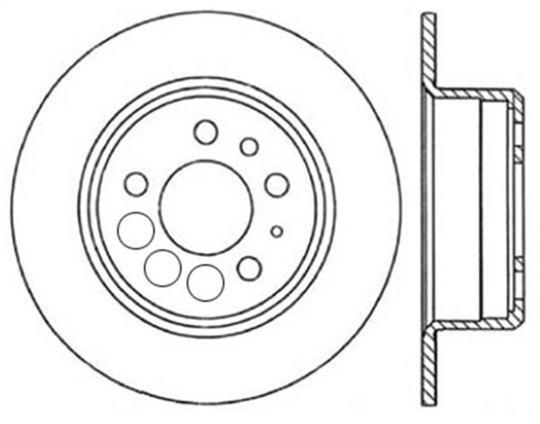 Stoptech - StopTech Sport Slotted Cryo Brake Rotor Rear Left 126.39007CSL