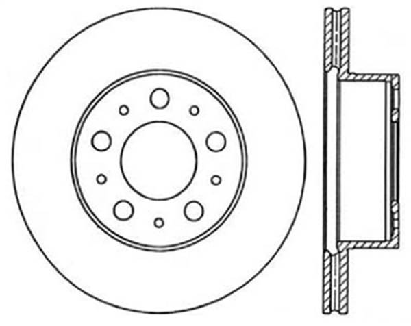 StopTech - StopTech Sport Slotted Cryo Brake Rotor Front Left 126.39013CSL