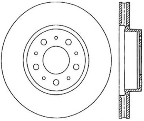 StopTech - StopTech Sport Slotted Cryo Brake Rotor Front Left 126.39016CSL