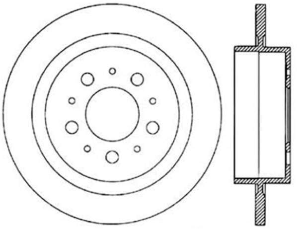 Stoptech - StopTech Sport Slotted Cryo Brake Rotor Rear Right 126.39022CSR