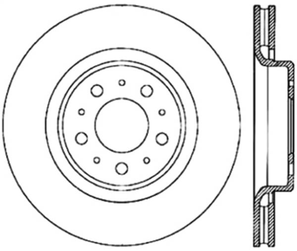 StopTech - StopTech Sport Slotted Cryo Brake Rotor Front Left 126.39023CSL