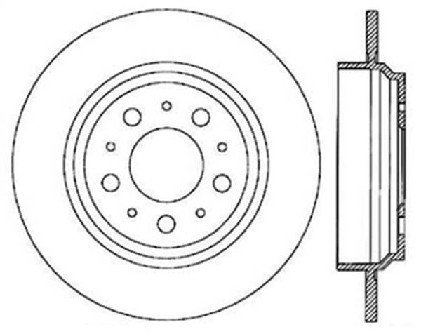 Stoptech - StopTech Sport Slotted Cryo Brake Rotor Rear Right 126.39024CSR